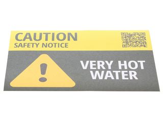 ATOM CAUTION VERY HOT WATER PACK OF 10