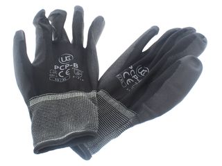 Regin REGW40 Grey 'Puggy Type' PU Palm Polyester Glove (Pair)