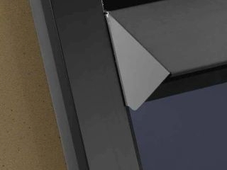 FOCA F820221 FRAME FLUELESS INSET BLACK (NO CUT OUT)