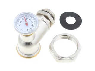 ProWarm WBBALLVALVETEMPGAUGE Ball Valves With Temperature Gauges