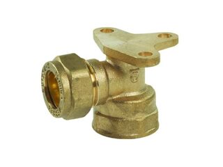 Plumbright Compression Backplate Elbow 15Mmx1/2 In