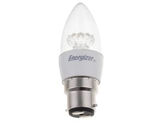ENERGIZER LED CANDLE 250LM CLEAR B22 WARM WHITE BOXED