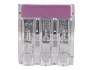 BX X 50 WAGO 773-106 6 WAY PUSH WIRE CONNECTOR - LILAC