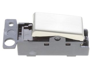 MINIGRID MD028SC 10AX INGOT INTERMEDIATE SWITCH MODULE - SATIN CHROME