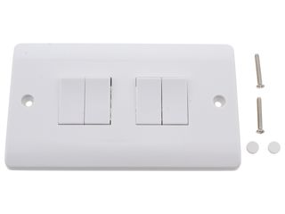 MODE CMA019 10AX 4 GANG 2 WAY PLATE SWITCH