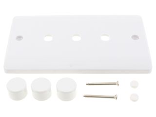 MODE CMA147PL 2GANG UNFURNISHED DIMMER PLATE & KNOBS 1200W 3APERTURES