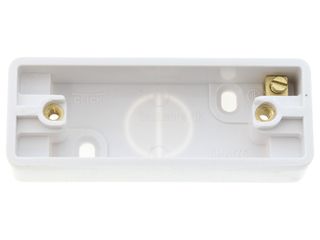 MODE CMA175 1-GANG 19MM DEEP ARCHITRAVE PATTRESS BOX EARTH TERMINAL