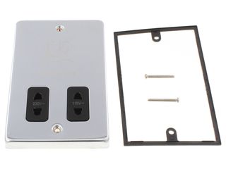 DECO VPCH100BK 115/230V DUAL VOLTAGE SHAVER SOCKET - BLACK