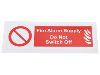 INDUSTRIAL SIGNS IS0810SA SELF ADHESIVE VINYL - FIRE ALARM