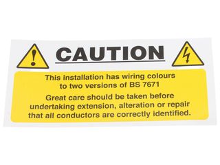 INDUSTRIAL SIGNS IS5810SA SELF ADHESIVE VINYL - MIXED CABLE NOTICE