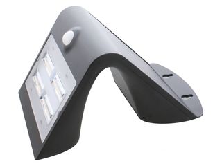 LUCECO LEXS40B40-01 3.2W SOLAR GUARDIAN WALL LIGHT WITH PIR - BLACK