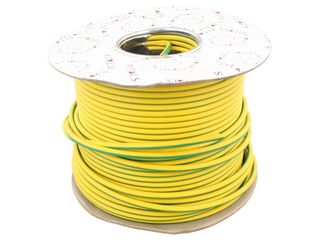 Pitacs EC345833 6491 x 10.0mm 1 Core Green / Yellow Cable - 100m