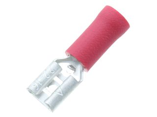 UNICRIMP QRPO48F8 4.8MM & 0.8MM FEMALE PUSH-ON TAB BAG OF 100- RED