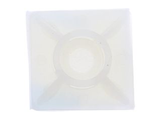 UNICRIMP QTB12 19MM 2-WAY CABLE TIE BASE - NATURAL - PACK OF 100