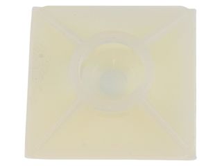 UNICRIMP QTB22 25MM 2-WAY CABLE TIE BASE - NATURAL - PACK OF 100