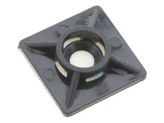 UNICRIMP QTBB12 19MM 2-WAY CABLE TIE BASE - BLACK - PACK OF 100