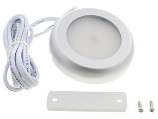4LITE 4L1/1201 SILVER CIRCULAR LED CABINET LIGHT
