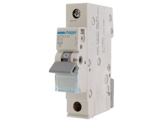 HAGER MTN110 1P 6KA B-10A 1M B TYPE MCB