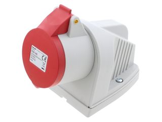 LEWDEN 508146 SURFACE ANGLED SOCKET 16A 5P 415V 6H IP44 MOULDED