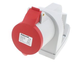 LEWDEN 508236 SURFACE ANGLED SOCKET 32A 4P 415V 6H IP44 MOULDED