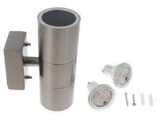 GLOBO 3201-2L OUTDOOR UP & DOWN 5W IP44 STAINLESS STEEL WALL LIGHT