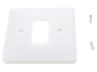 HAGER WMGP1 1 GANG WHITE MOULDED GRID PLATE