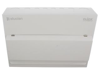 ELUCIAN CUEB16MSRCD10 16 WAY METAL CONSUMER UNIT WITH 100A MAINS SWI