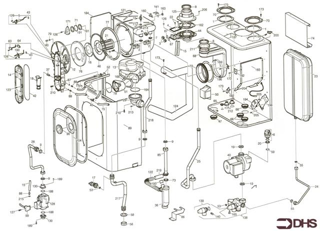 Exploded Diagram for BOILER EXPLODED VIEW