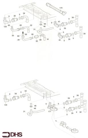 Exploded Diagram for CONNECTION PIPEWORK