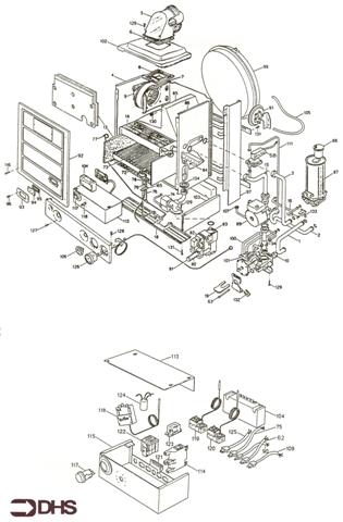 Exploded Diagram for BOILER COMPLETE & CONTROL BOX