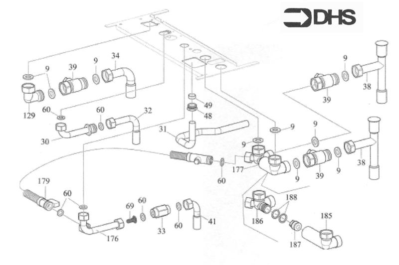 Exploded Diagram for CONNECTION PIPEWORK