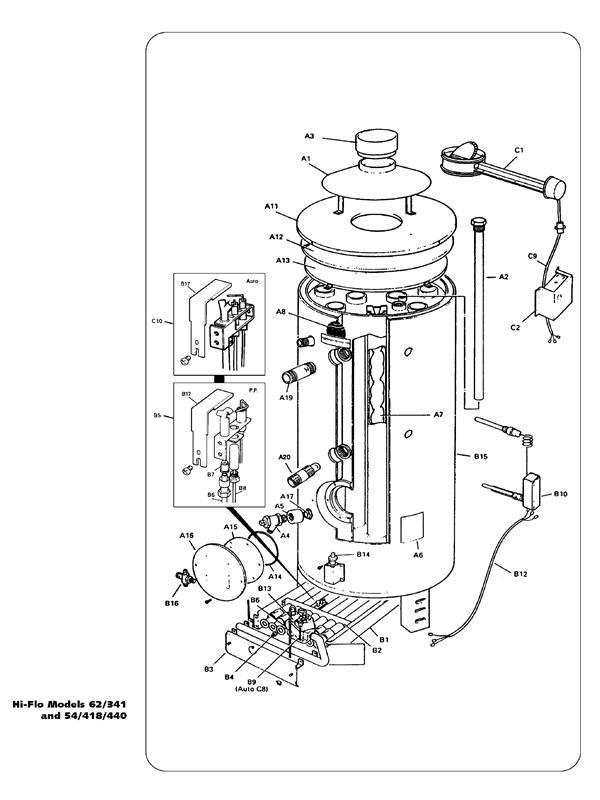 Exploded Diagram for BOILER ASSEMBLY