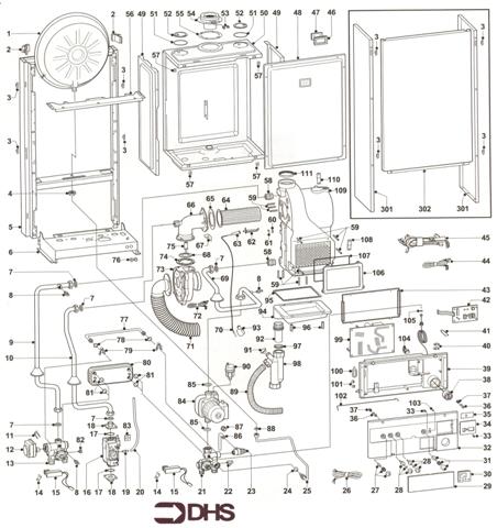 Exploded Diagram for BURNER ASSEMBLY