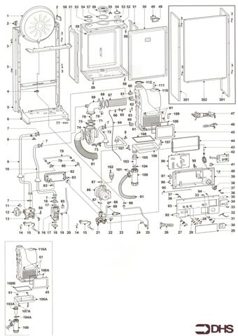 Exploded Diagram for BURNER ASSEMBLY