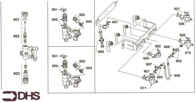 Exploded Diagram for WATER ASSY - FILLING LOOP