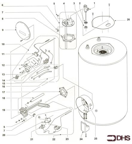 Exploded Diagram for COMPLETE MODEL