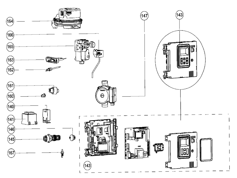 Exploded Diagram for ELECTRICAL COMPONENTS
