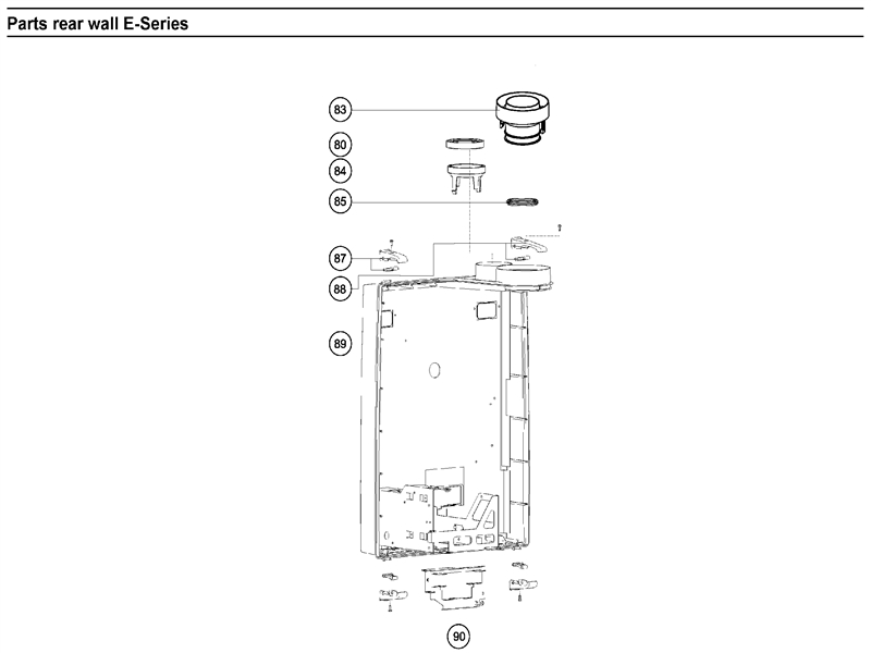 Exploded Diagram for REAR WALL