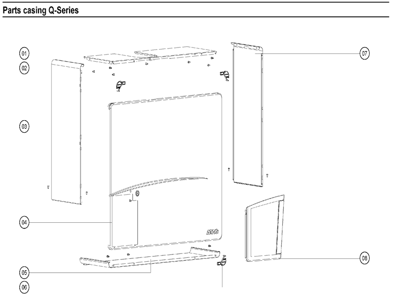 Exploded Diagram for CASING ASSY
