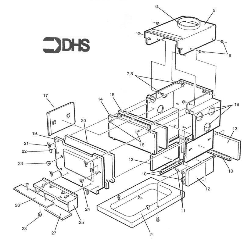 Exploded Diagram for COMBUSTION BOX