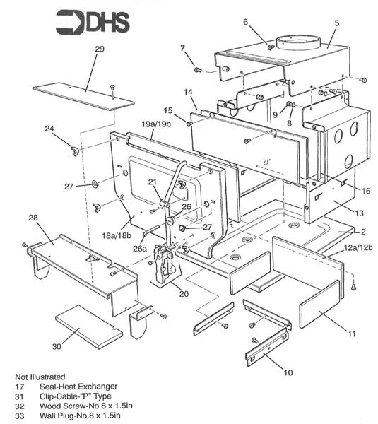 Exploded Diagram for COMBUSTION BOX