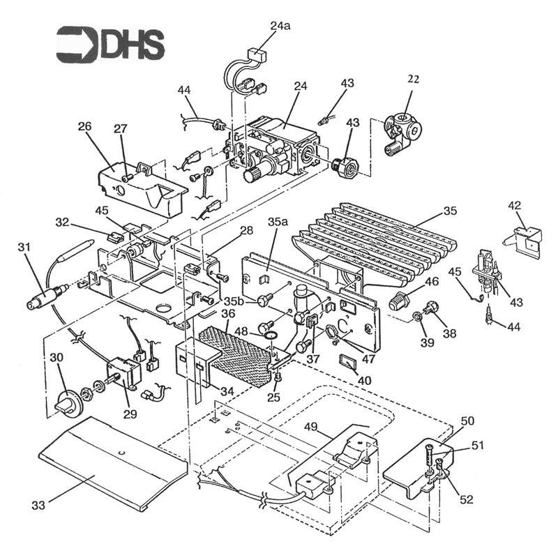 Exploded Diagram for CONTROLS ASSY