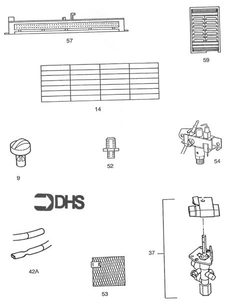 Exploded Diagram for SHORT PARTS LIST