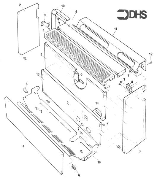 Exploded Diagram for OUTERCASE ASSY