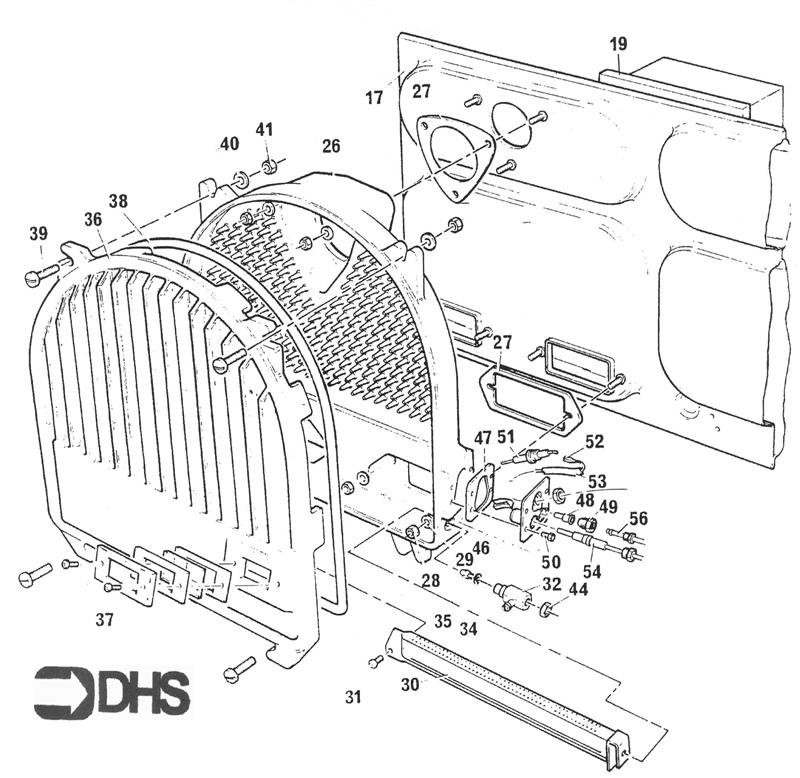 Exploded Diagram for HEAT EXCHANGER SECTION