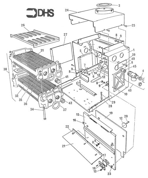 Exploded Diagram for BOILER/BOX COMBUSTION