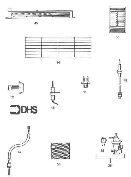 Exploded Diagram for SHORT PARTS LIST