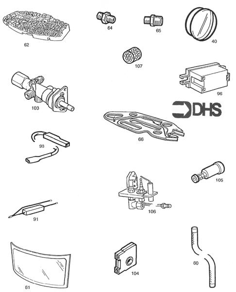 Exploded Diagram for SHORT PARTS LIST