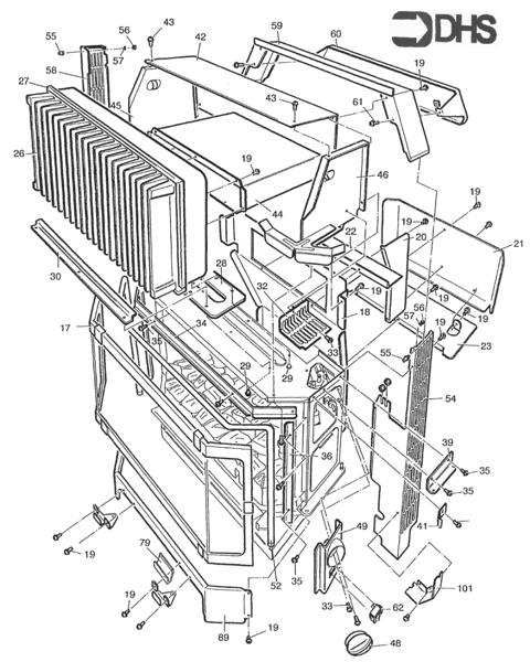 Exploded Diagram for HEAT EXCHANGER