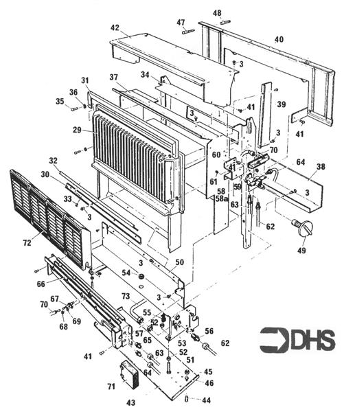 Exploded Diagram for HEAT EXCHANGER & BURNER ASSY